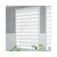 Persianas Zebra Inalámbricas Sin Taladro, Control Remoto, Personalizadas para Ventanas, Persianas Zebra Motorizadas para Ventanas