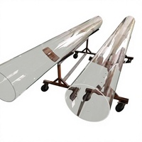 Tube en verre de quartz transparent haute pureté 99,99 % OD200.2 WT3.6 L313 avec services de cintrage/soudage/découpe pour usage en laboratoire et en four