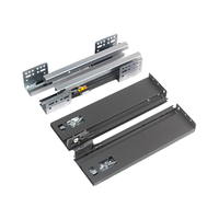 Glissières de tiroir en acier réglables en trois dimensions, à plaque fine, avec amortissement, pour usage intensif en bureau, capacité de charge 31-50 kg