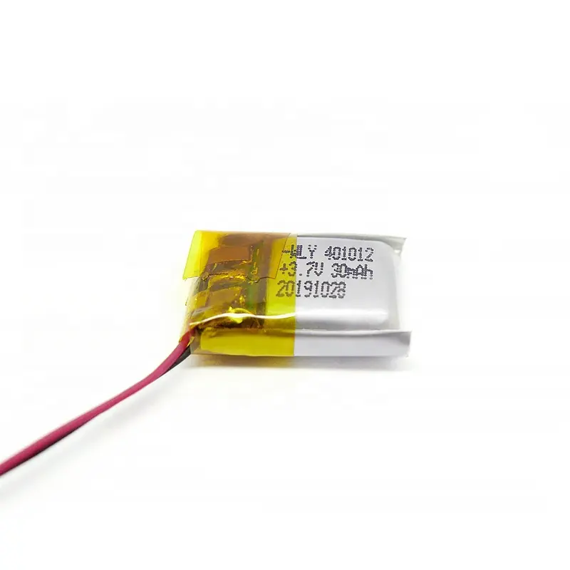 401012 3.7v 25mah 30mah batteria ai polimeri di ioni di litio per apparecchi acustici batteria Lipo Ultra piccola con certificazione KC