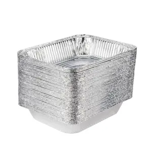 BBQ Aluminium Foil Set Nampan Makanan Sekali Pakai, Wadah Sayuran Mangkuk Baking Pan