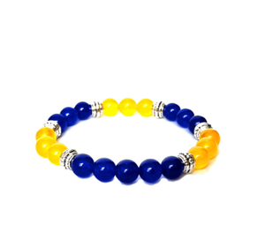 Ukraine Vòng Tay Bán Buôn Bán Lẻ Căng Thủy Tinh Pha Lê Hạt Ukraine Quốc Gia Cờ Vòng Tay Ukraine Vòng Tay Lưu Niệm Quà Tặng - Product Image 5