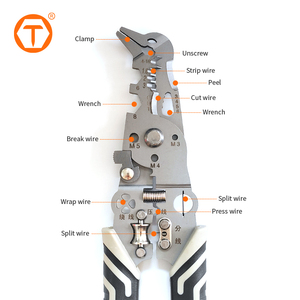 11 In 1 Multipurpose Tool 9&quot; <strong>Wire</strong> <strong>Stripper</strong> Crimper Cable Cutter Professional Electrical <strong>Wire</strong> Stripping Plier - Product Image 2