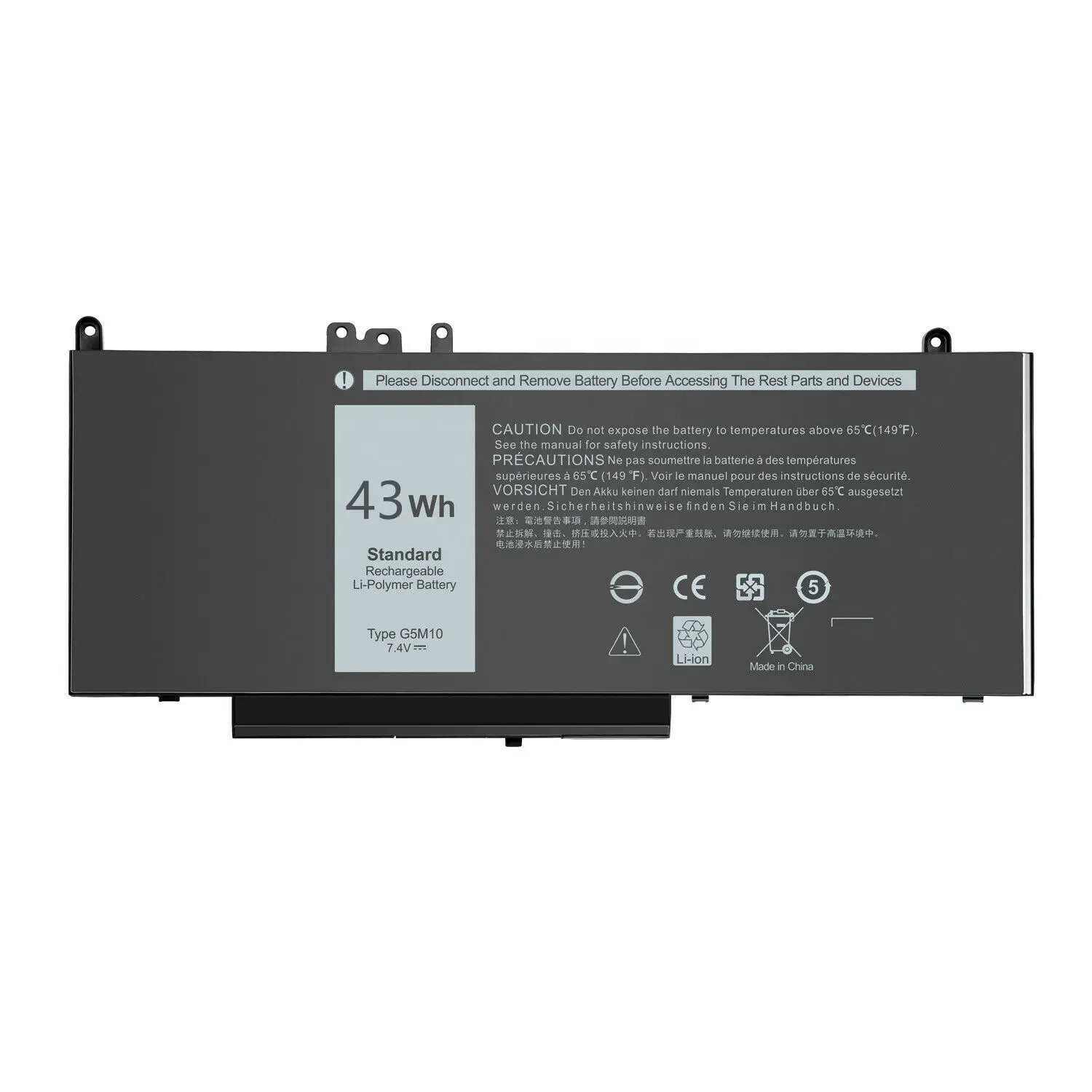 G5M10 Laptop Battery for Dell Latitude E5450 E5550 Notebook 15.6" Replace 8V5GX 0WYJC2 notebook battery