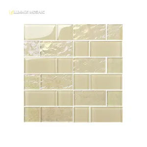 Конкурентоспособная цена, декоративная стеклянная мозаичная плитка прямоугольной формы для ванны и бассейна
