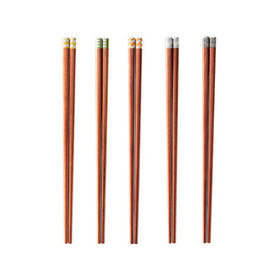 Natural Red Sandalwood Chopsticks Round Solid Wood Non Slip Mildew Resistant Family Use - Product Image 2