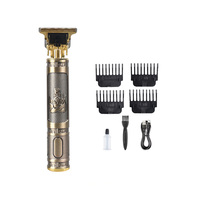 T9 Meilleure Vente Tondeuse à Cheveux Professionnelle Sans Fil en Acier Inoxydable et Tondeuse à Cheveux Rechargeable USB pour Hommes