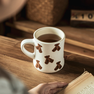 Cute Bear Ceramic Mug, High-value Creative Coffee Breakfast Water <b>Cup</b> Home Desktop Drinking Mug Wholesale - Product Image 4