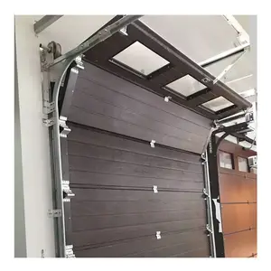 Hina-puerta de garaje modular plegable, fabricante de apartamentos, elevación automática grande de acero