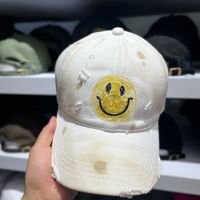 Gorra de Béisbol Clásica con Graffiti para el Rostro, Deportiva, Unisex, de Algodón Suave, para Parejas, Estilo Coreano, Versátil y Moderna