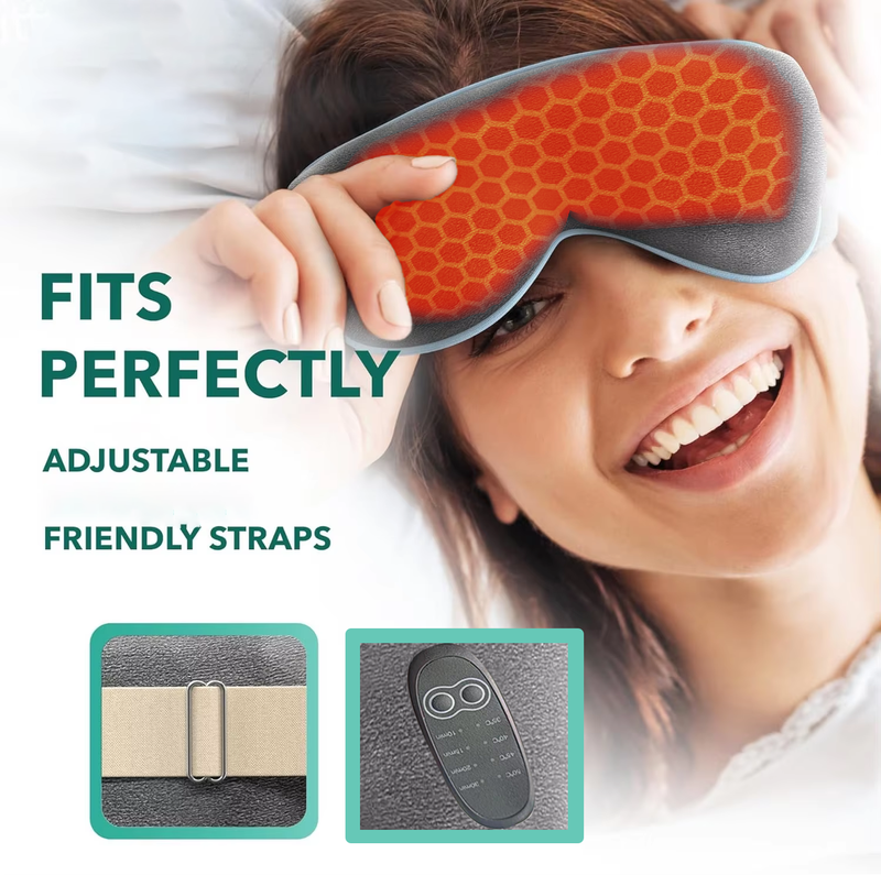 USB Heated Eye Mask with 3