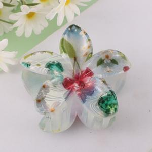 กิ๊บติดผมรูปดอกไม้หลากสี กิ๊บหนีบผมพลาสติกสำหรับผู้หญิง เครื่องประดับผม กิ๊บหนีบผมทรงฉลาม - Product Image 3