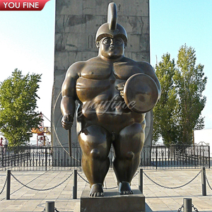 Statua del guerriero di rame della colata della scultura del bronzo del <span class=keywords><strong>Samurai</strong></span> grasso grande all'aperto di Plaza - Product Image 3