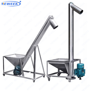 NEWEEK galvanizado tubo parafuso pó carregador transportador espiral vertical para cimento parafuso transportador alimentador - Product Image 1