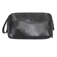 Trousse de Toilette de Voyage Unisexe Géométrique pour Homme, Nouveau Style Vintage Professionnel, Sac de Rasage en Tyvek Écologique et Imperméable avec Fermeture Éclair