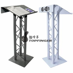 Topfinger 2024 Hot Bán Arch Shape Acrylic Top Bục Giảng, nhôm bục với 290*290 mét Giàn - Product Image 2