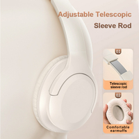 Casque sans fil supra-auriculaire ANC en gros avec transducteur dynamique, AAC, filaire 3,5 mm, confortable pour le gaming et les voyages, compatible téléphone portable