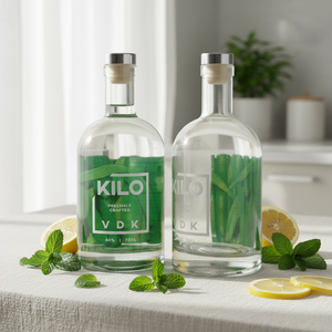 Contenants en verre vides de 500 ml, bouteilles en verre de 16 oz pour boissons, bouteilles en verre transparentes de 500 ml en gros - Product Image 1