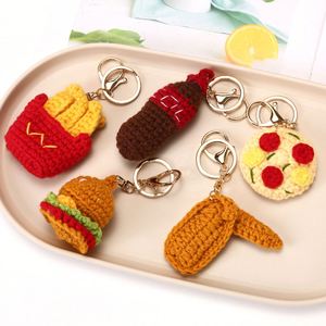 Juguetes de Ganchillo Personalizados, Comida en Miniatura Realista, Amigurumi Tejido a Crochet, Peluche de Hamburguesa, Llavero 3D - Product Image 3