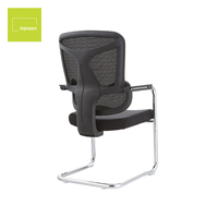 Chaise de conférence et de réunion à accoudoirs fixes, chaise d'attente pour personnel, chaise visiteur en maille, chaise de formation de bureau avec support lombaire – Vente en gros