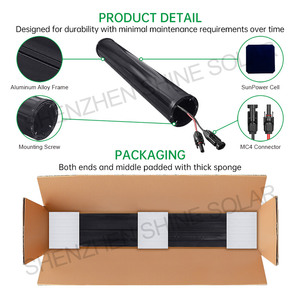 Le plus récent énergie solaire 100w cellules Sunpower Tubes en verre panneau solaire cylindre à haute efficacité panneau solaire 120w 140w pour lampadaire - Product Image 4