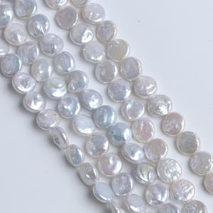 Ensemble de fabrication de bijoux en perles d'eau douce naturelles de Zhuji, boucles d'oreilles et collier, perles baroques irrégulières de 8 à 9 mm, blanches et roses, perles en vrac - Product Image 5