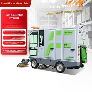 Four-Wheel Pure <b>Suction</b> Single Hanging Bucket Car Ride-on Factory Workshop Industrial Leaf Sweeping Machine - Product Image 1