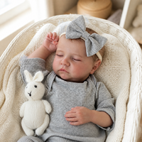 18 Zoll Lebensechte Reborn-Babypuppe aus Weichem Vinyl Realistische Neugeborenen-Puppe Spielzeug für Kinder Geschenk Großhandel Individuell Anpassbar