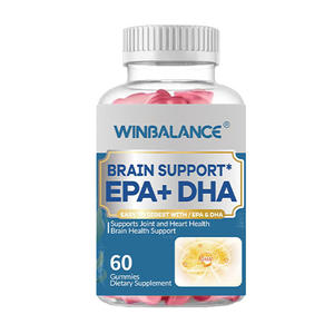 OEM Hoogwaardige Algenolie DHA Gummies Plantaardige Omega 3 Vetzuur Supplement voor Hersenenondersteuning voor Kinderen en Volwassenen - Product Image 1