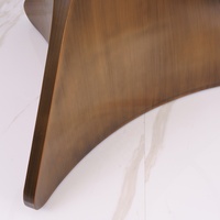 Base de table en laiton, style nouveau baroque, bronze, ronde, pour restaurant, base de table à manger et base en acier inoxydable, base en métal doré, table d'appoint