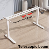Table de bureau élévatrice verticale électrique cadre réglable avec moteur cadre unique accessoires de Table de bureau bricolage