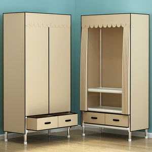 Guardaroba semplice, moderno e minimalista, panno per la camera da letto, <span class=keywords><strong>armadio</strong></span> per bambini, solido, ripiano assemblato - Product Image 3