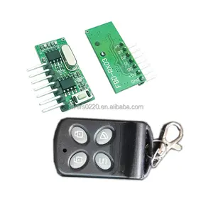 4CH 433MHz Wireless Remote Control Switch RF Transmitter Receiver DC3.3~5V Controller Module