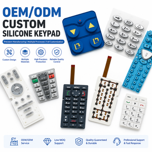 Clavier en caoutchouc silicone et ensemble de boutons conducteurs personnalisés OEM ODM pour télécommandes et appareils électroniques - Product Image 1