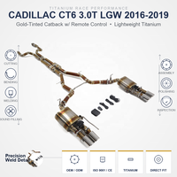 Système d'échappement arrière à soupapes en titane ING pour Cadillac CT6 3.0T LGW 2016-2019 |   Échappement à quatre sorties doré avec télécommande – Vente en gros