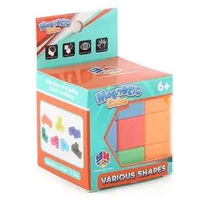 Bambini educativi 3d piastrelle di fabbrica colorati per bambini fidget forme gioco blocchi da costruzione magnete cubo giocattoli magnetici