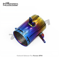 Knalpot Catback Valvetronic Stainless Steel Performa OEM untuk Ferrari SF90 3.9T V8 2019+ Supersport X-pipe Exhaust Muffler
