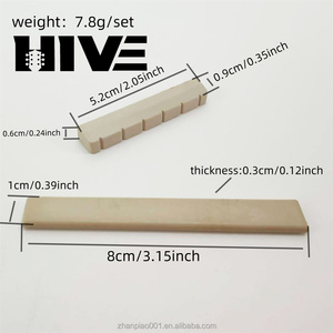 HIVE PPS Plastique Acier 4ème <span class=keywords><strong>Corde</strong></span>, <span class=keywords><strong>6</strong></span>ème <span class=keywords><strong>Corde</strong></span> <span class=keywords><strong>Guitare</strong></span> Classique Folk Ukulélé Ecrou / Sellettes - Product Image 2