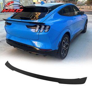 สปอยเลอร์หลังทรง R สำหรับ Ford Mustang Mach-E ปี 2021-2026 สีดำดิบ - Product Image 1