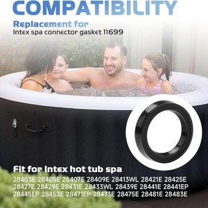 Joint d'étanchéité en silicone pour <span class=keywords><strong>spa</strong></span> et piscine, pièce de rechange pour connecteur <span class=keywords><strong>Intex</strong></span> Pure <span class=keywords><strong>Spa</strong></span> - Référence 11699 - Product Image 4