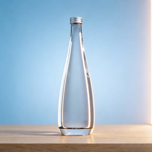Bouteille d'eau en verre conique blanc cristal réutilisable de luxe <span class=keywords><strong>vide</strong></span> de 330 ml et 500 ml avec <span class=keywords><strong>bouchon</strong></span> à vis et joint en liège pour le <span class=keywords><strong>vin</strong></span> ou les boissons - Product Image 6