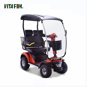 Vehículo eléctrico <span class=keywords><strong>de</strong></span> cuatro ruedas Scooter <span class=keywords><strong>de</strong></span> movilidad Ocio Cuatriciclo eléctrico Cuatriciclo con techo - Product Image 5