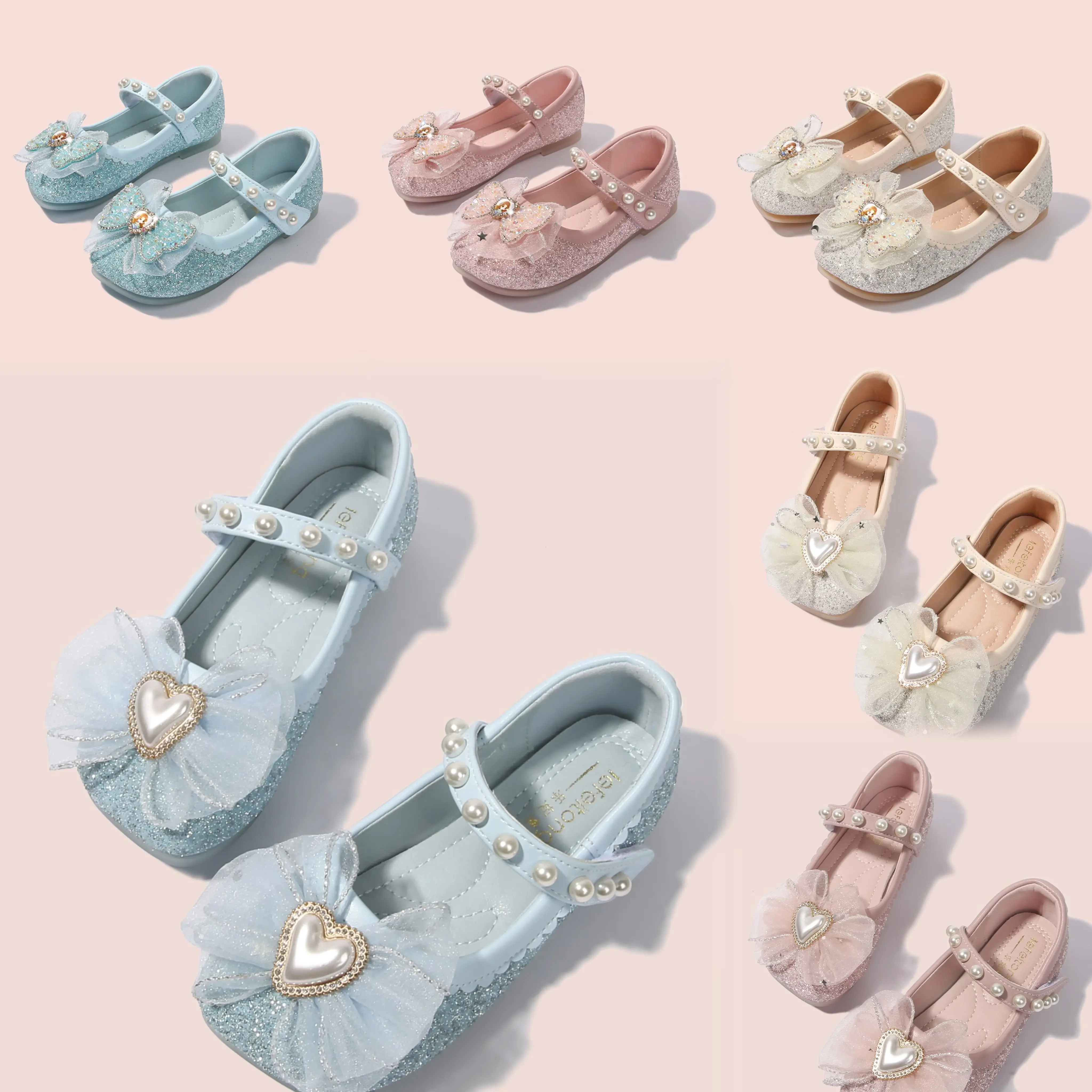 Groothandel Fabriek Meisje Prinses Schoenen Peuter Lederen Schoenen Kinderen Klein Meisje Crystal Chic Schoenen Voor Bruiloft