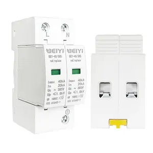 Ac/DC tùy chỉnh vật liệu chống cháy 2P 4P 3 giai đoạn SPD Surge Protector 480V 40kA SPD 20 thiết bị bảo vệ tăng