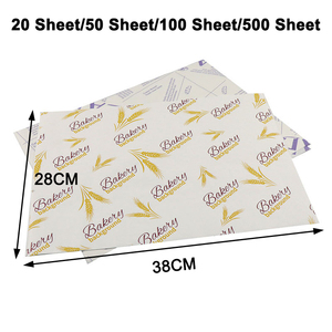 Feuilles de papier ciré pour paniers de vente en gros, feuilles de pique-nique, feuilles d'emballage pour sandwichs et hamburgers, feuilles de papier ciré, papier de cuisson anti-graisse - Product Image 2
