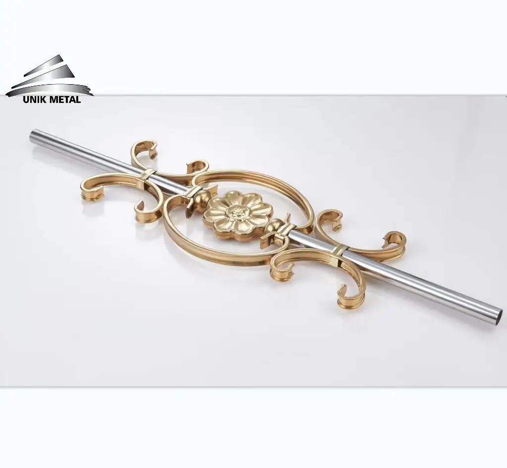 Middle East Africa hot sell item stainless steel railing accessories inexpensive stair railing welding flower accessories
