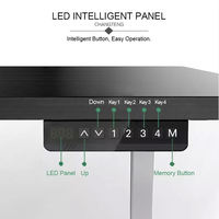 Bureau de jeu de table d'ordinateur avec cadre en métal personnalisé OEM réglable en hauteur lumières RVB à levage intelligent