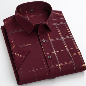 Camicie da <span class=keywords><strong>Uomo</strong></span> Casual Formali a Maniche Corte, Traspiranti, Antipiega, ad Asciugatura Rapida, Ideali per Lavoro e Business - Product Image 6