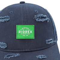 Gorra de béisbol con agujero de borde crudo, sombrero de hip-hop informal para hombres y mujeres, sombrero de Sol para hombres de Montañismo con personalidad