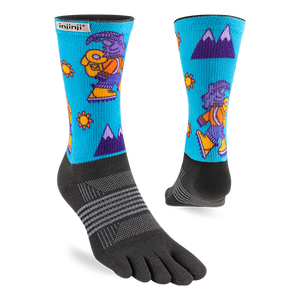 <span class=keywords><strong>Injinji</strong></span> Phụ Nữ Màu Xanh Coolmax Giữa Trọng Lượng Chạy Thể Thao In Ngón Chân Vớ - Product Image 1